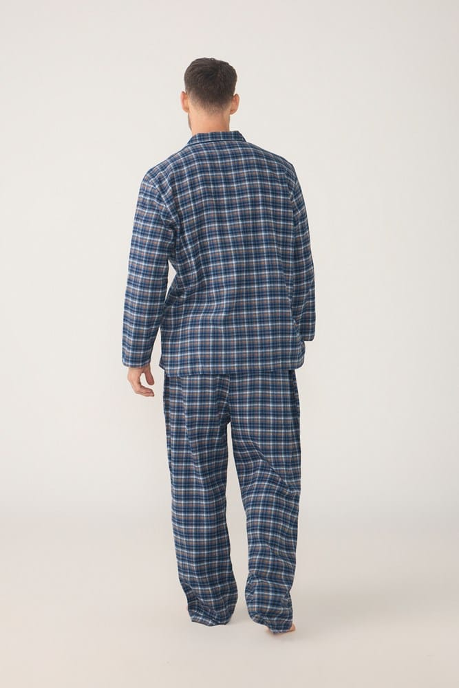 Load image into Gallery viewer, Contare Mens Winterweight Long Sleeve Set Ancestry Tartan - Chestnut
