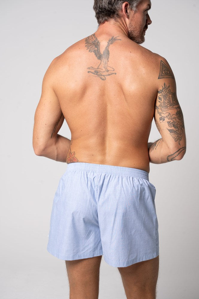 Load image into Gallery viewer, Contare Men's Refined Cotton Boxer - Chambray
