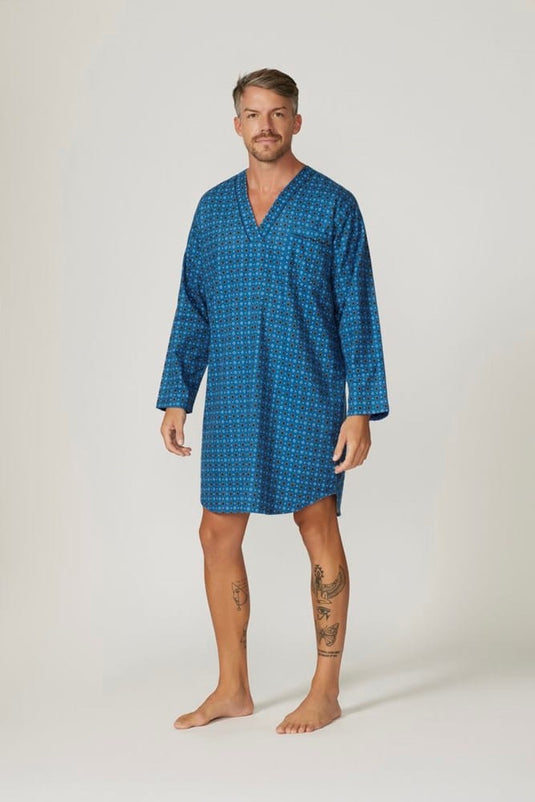 Contare Mens Dawn Flannelette Nightshirt