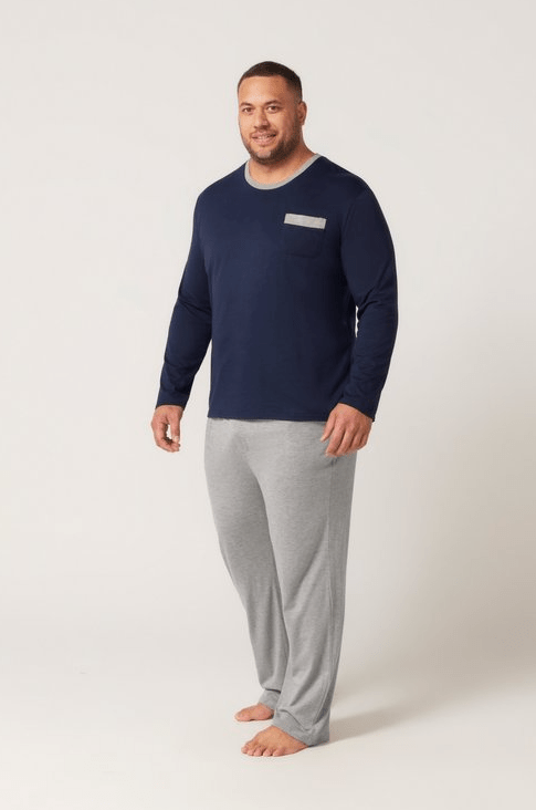 Contare Mens Bamboo Cotton Long Sleeve Set