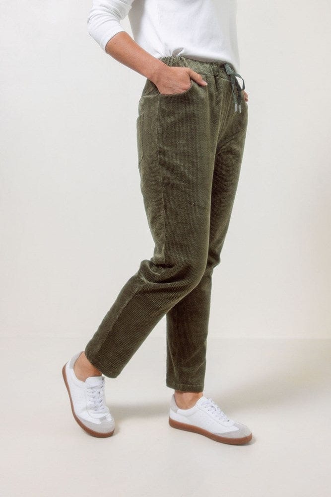 Load image into Gallery viewer, See Saw Womens Cord Elastane Jogger - Khaki
