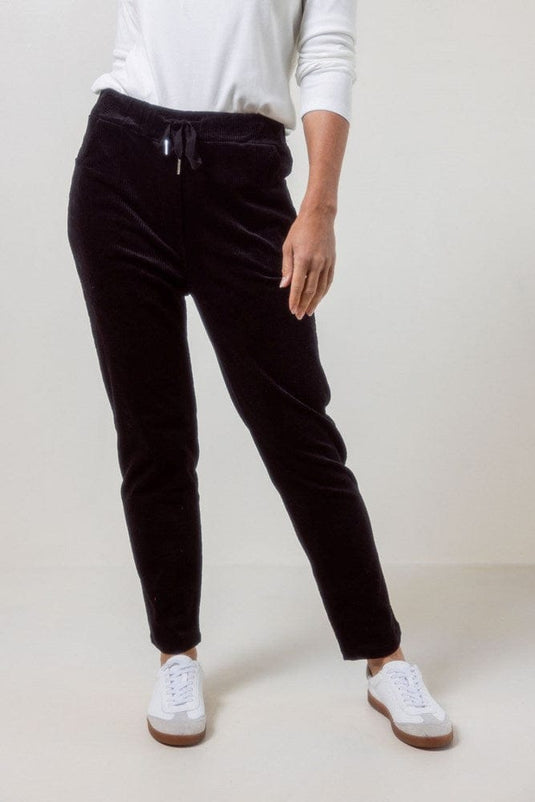 See Saw Womens Cord Elastane Jogger - Navy