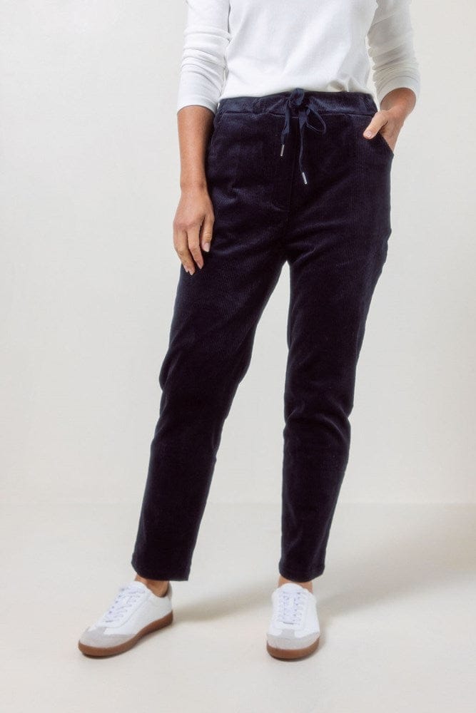 Load image into Gallery viewer, See Saw Womens Cord Elastane Jogger - Navy
