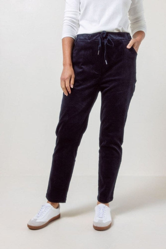 See Saw Womens Cord Elastane Jogger - Navy
