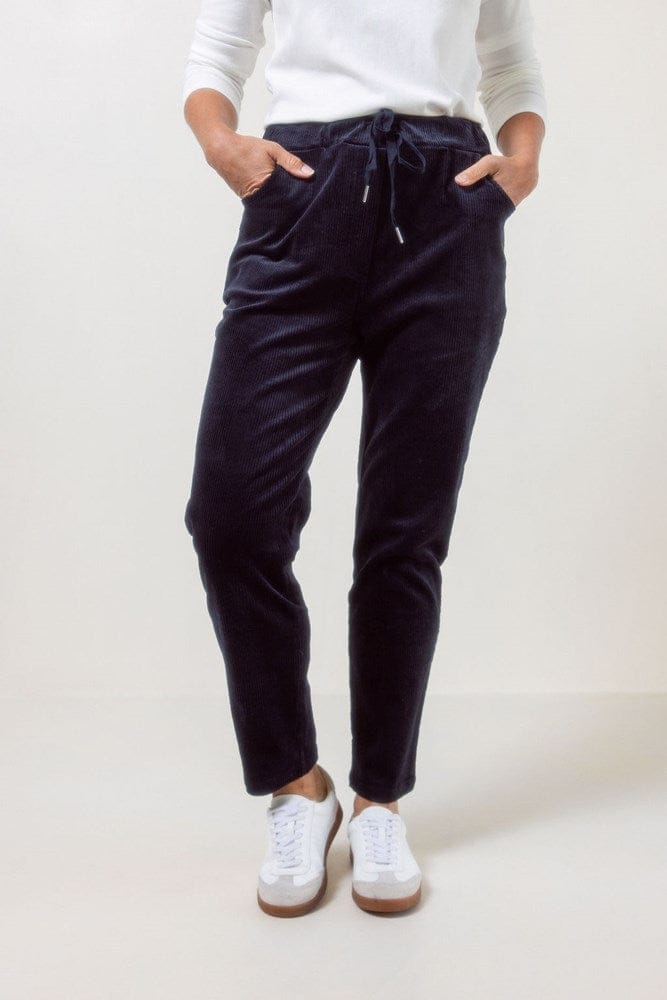 Load image into Gallery viewer, See Saw Womens Cord Elastane Jogger - Navy
