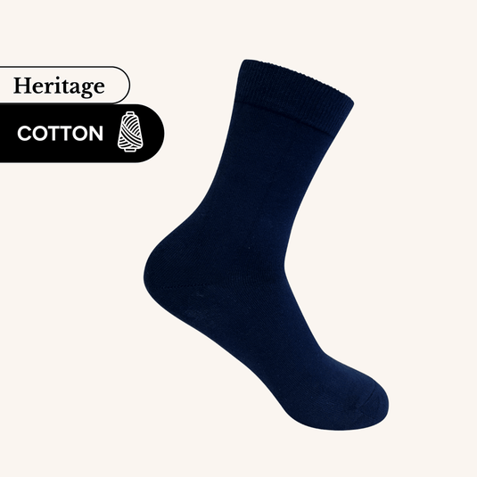 Lafitte Heritage Crew Socks - Navy