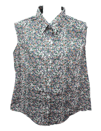 Country Classic Collection Womens Sleeveless Print Shirt