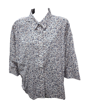 Country Classic Collection Womens 3/4 Sleeve Print Blouse