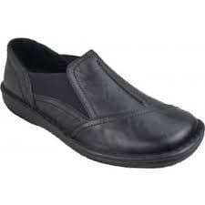 Load image into Gallery viewer, Cabello Comfort Womens Crinkle Shoe - Black
