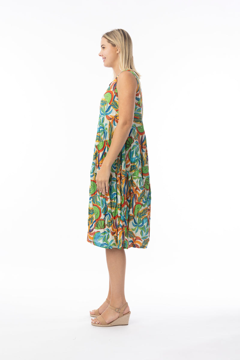 Load image into Gallery viewer, Orientique Womens Curacao Dress Bubble Sleeveless
