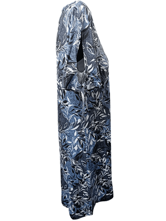Tango Mango Womens Open Arm Floral V-Neck Dress