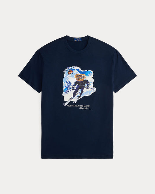 Polo Ralph Lauren Mens Custom Slim Fit Polo Bear T-Shirt