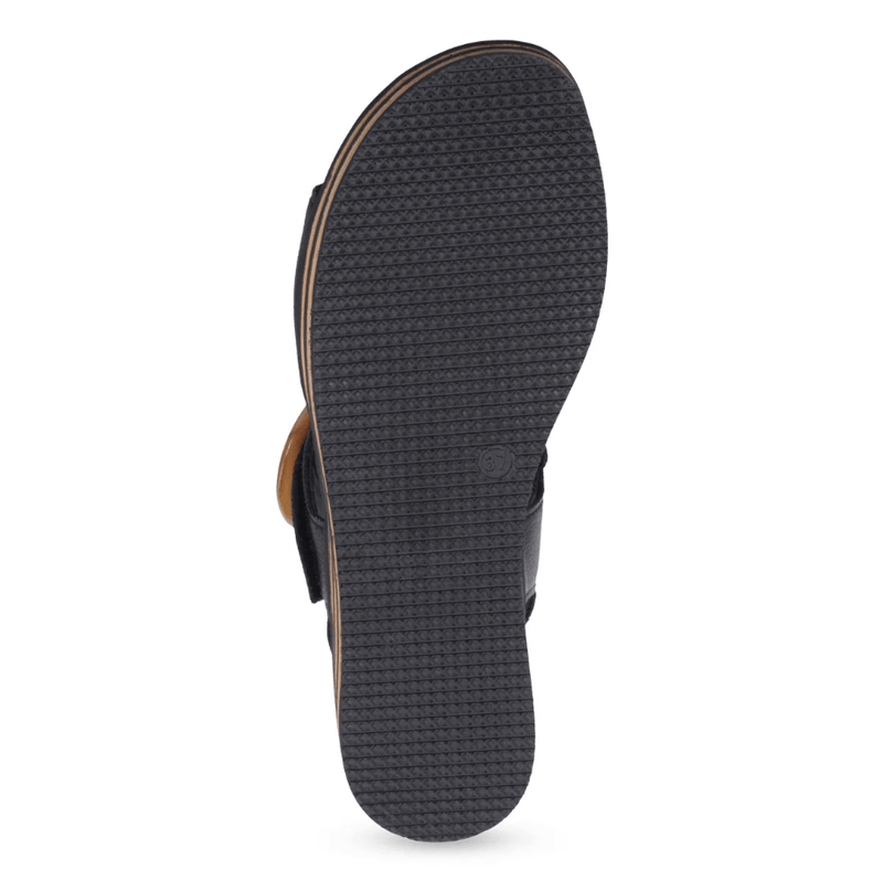 Load image into Gallery viewer, Django &amp; Juliette Cubbie Platform Sandal - Black
