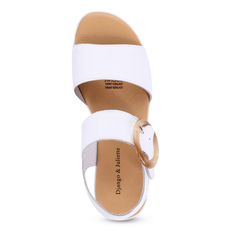 Load image into Gallery viewer, Django &amp; Juliette Cubbie Platform Sandal - White
