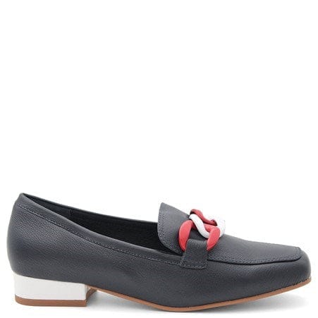 Load image into Gallery viewer, Django &amp; Juliette Womens Boosta Leather Heel - Navy
