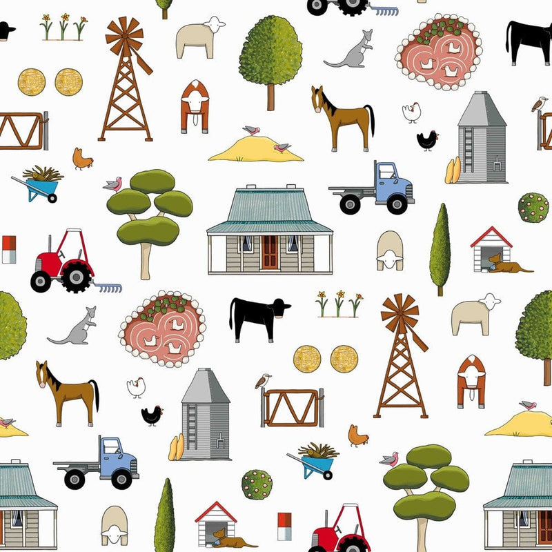 Load image into Gallery viewer, Red Tractor Designs &quot;Homing Instincts&quot; Cotton Drill
