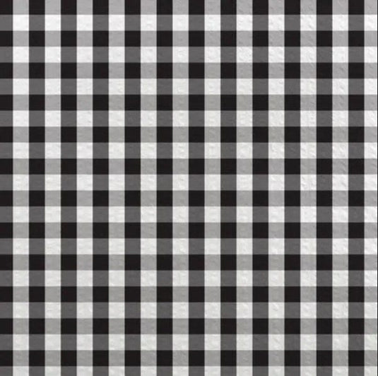 Devonstone Gingham Seersucker 140cm Black - 1 Metre