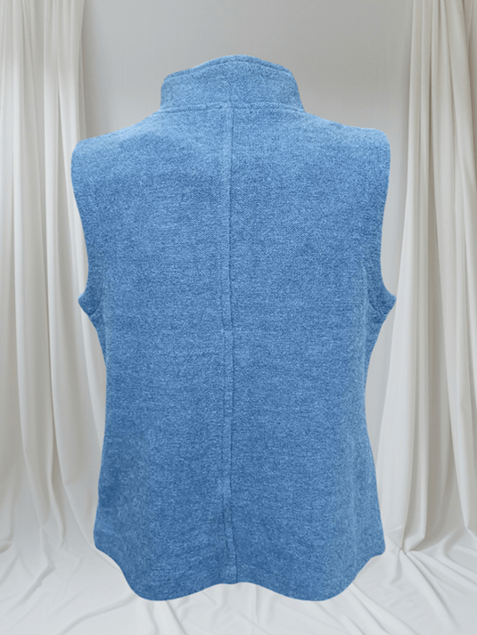 See Saw Womens 100% Boiled Wool High Collar Vest