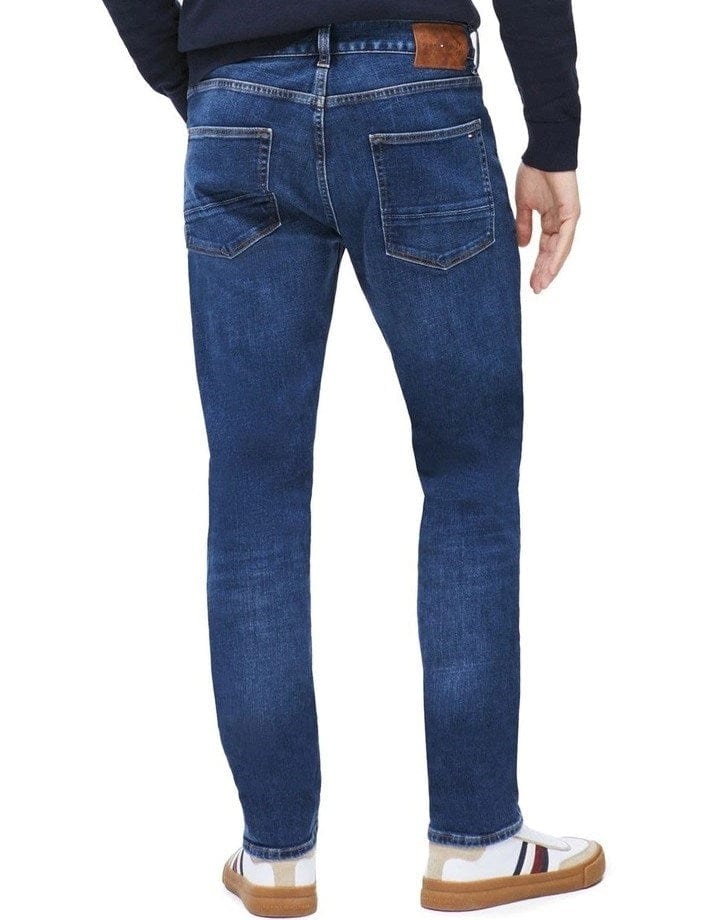 Load image into Gallery viewer, Tommy Hilfiger Mens Straight Dark Blue Denton Jeans
