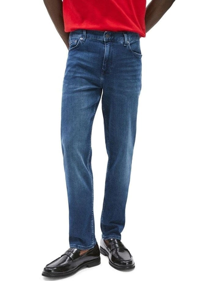 Load image into Gallery viewer, Tommy Hilfiger Mens Straight Tinted Blue Denton Jeans
