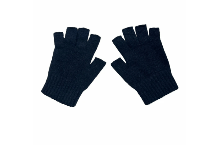 Dents Womens Half Finger Acrylic Knit Thinsulate Glove