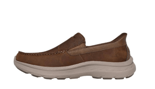 Skechers Mens Slip-In Relaxed Fit Polard Shoe - Extra Wide Fit