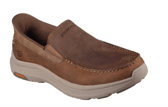 Skechers Mens Slip-In Relaxed Fit Polard Shoe - Extra Wide Fit