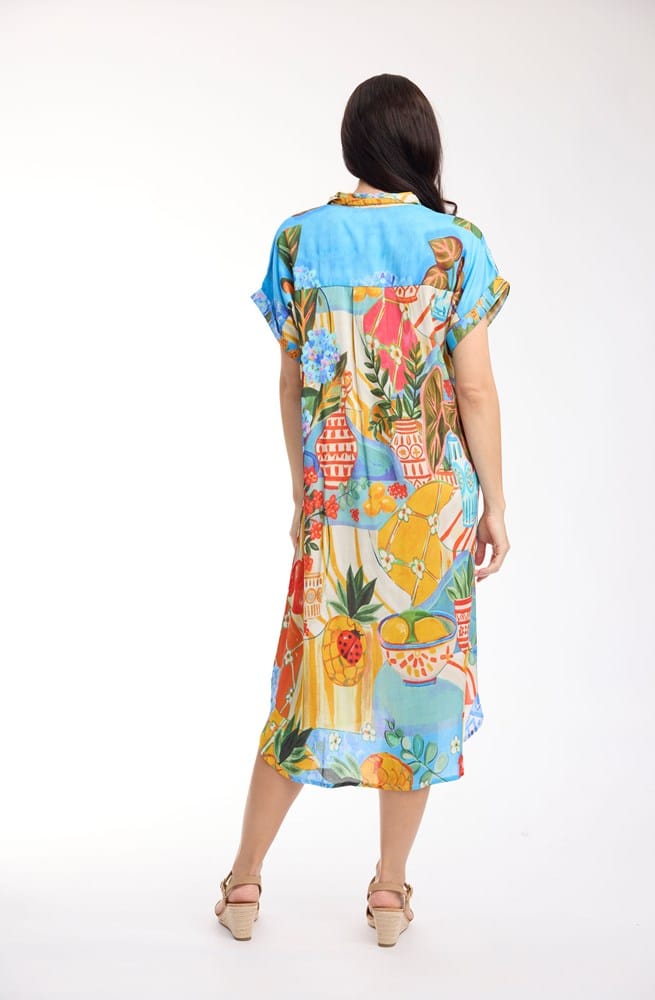 Load image into Gallery viewer, Orientique Womens Picnic Digital Dress Shirt Collar
