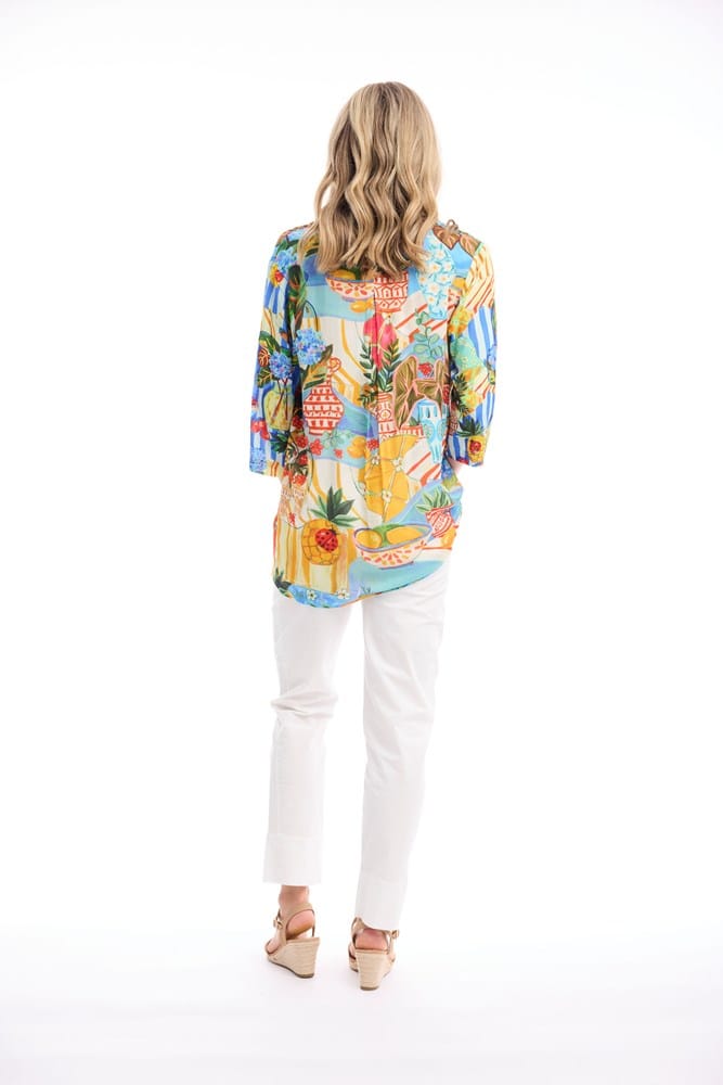 Load image into Gallery viewer, Orientique Womens Picnic Digital Collared Shirt
