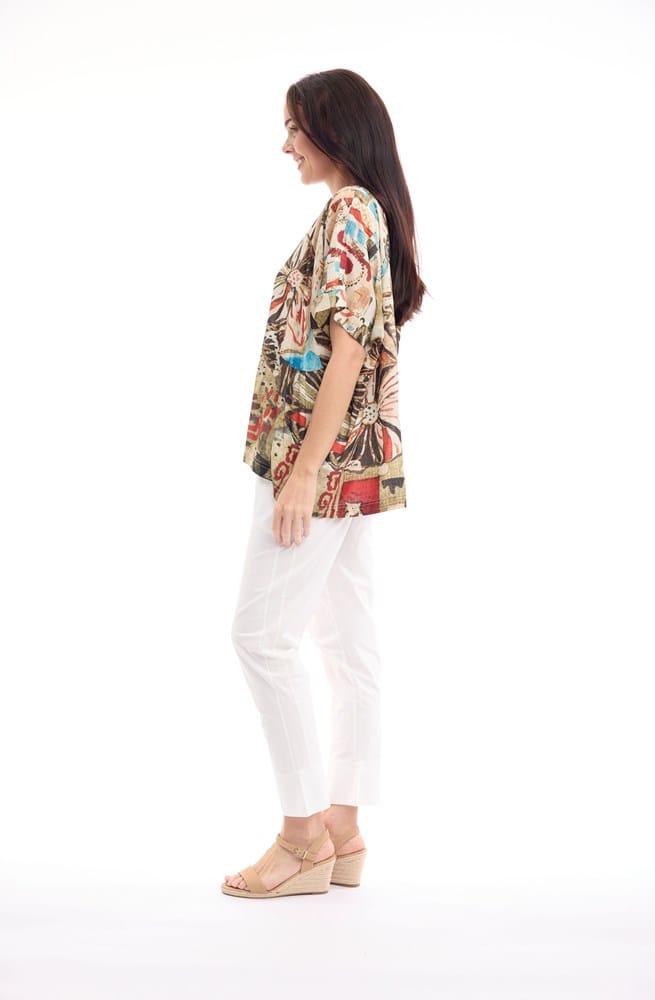 Load image into Gallery viewer, Orientique Womens Digital Top Boxy
