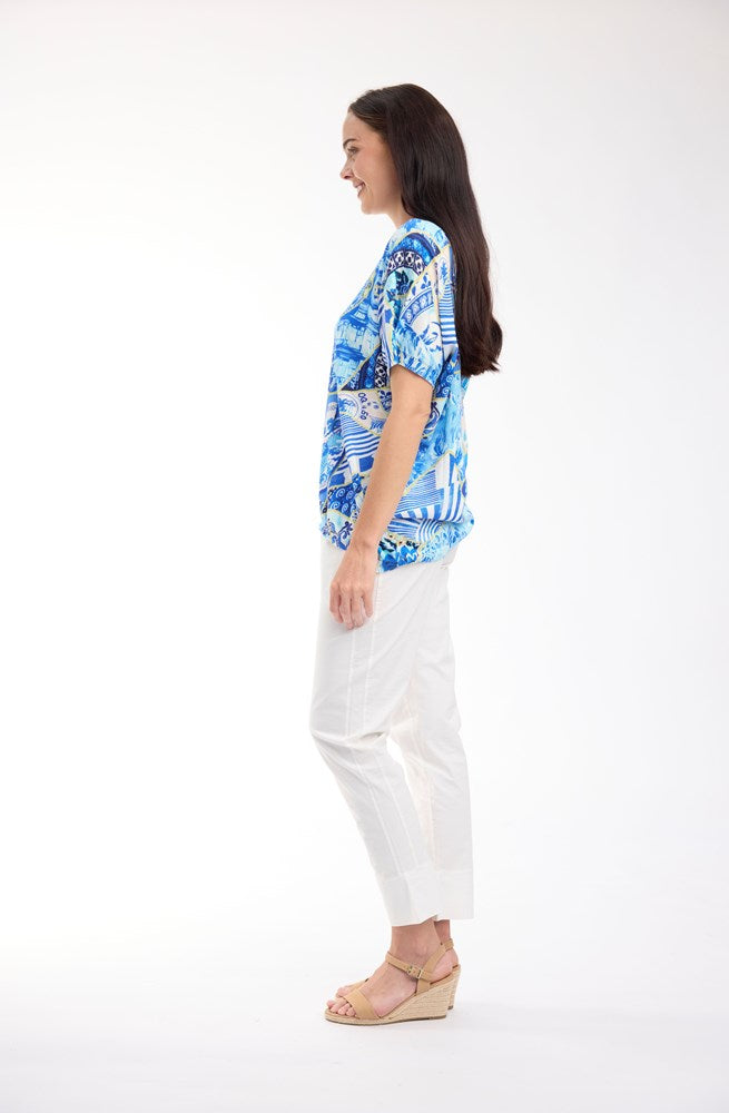 Load image into Gallery viewer, Orientique Womens Knit Top Digital - 50yrs Oriental
