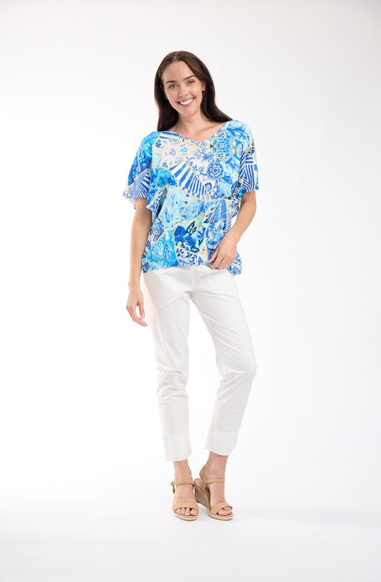 Orientique Womens Knit Top Digital - 50yrs Oriental