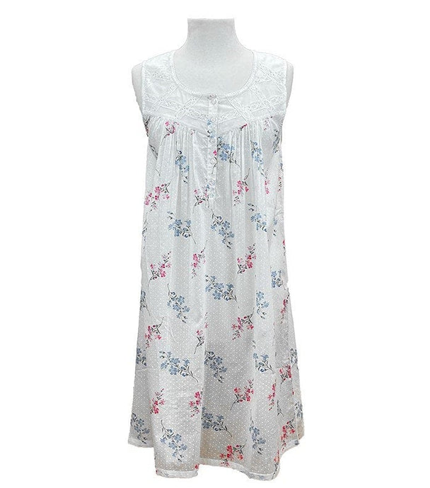 French Country Womens Sleeveless Nightie Wildflower