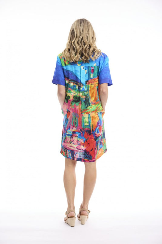 Orientique Womens Dress Collar Boxy