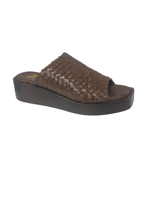 Zeta Womens Drew Woven Platform Slides