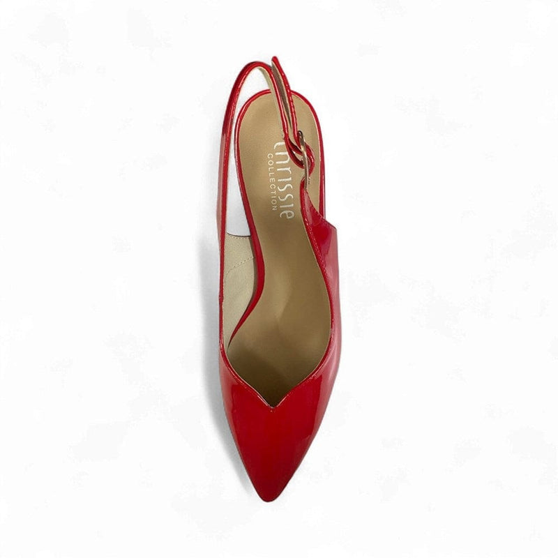 Load image into Gallery viewer, Chrissie Womens Driven Patent Red Heels
