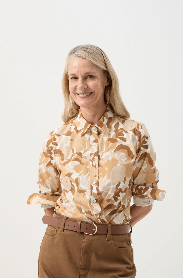 Load image into Gallery viewer, Goondiwindi Cotton Womens Casual Cotton Shirt Earthy Print
