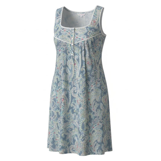 French Country Womens R-Nightie Cap 105 Vintage Paisley