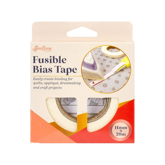 Sew Easy Hangsell Bias Tape Fusible 11mm x 20m
