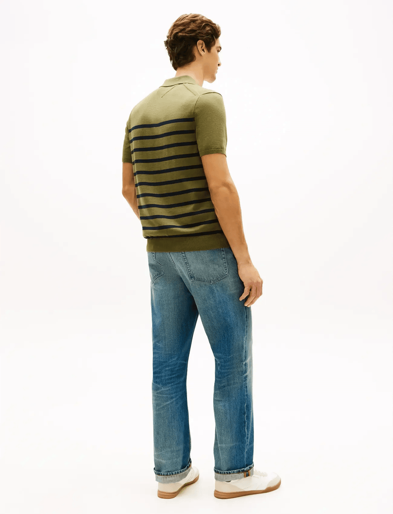 Load image into Gallery viewer, Tommy Hilfiger Mens Essential Cotton Knitted Polo - Dark Artichoke
