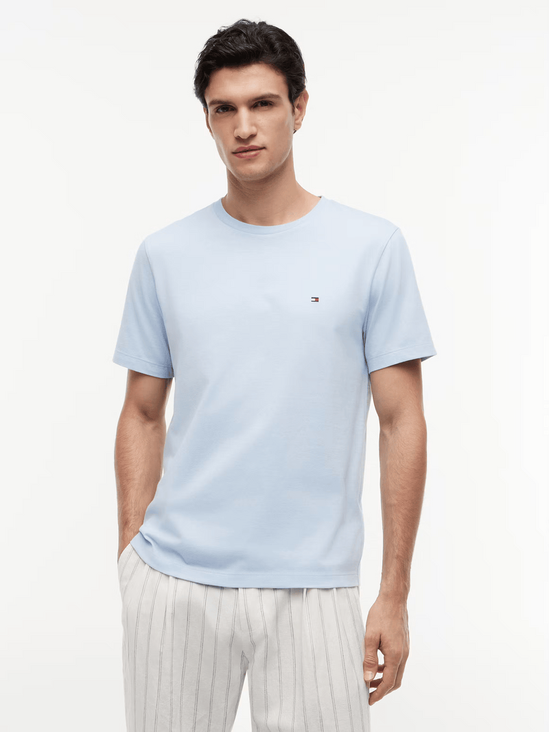 Load image into Gallery viewer, Tommy Hilfiger Mens Essential Solid Tee - Breezy Blue
