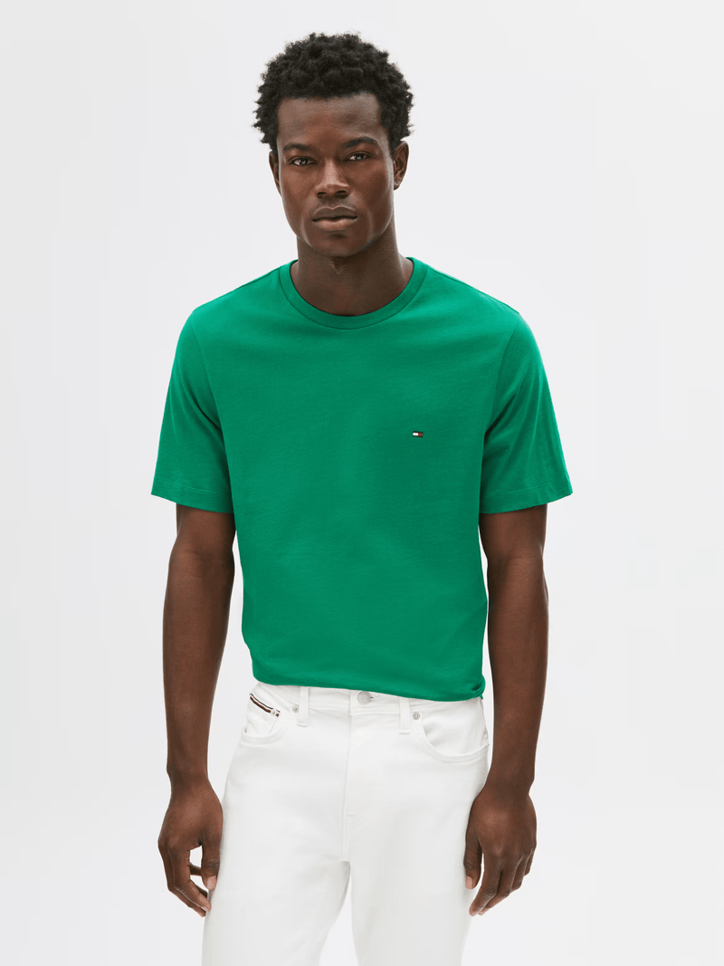 Load image into Gallery viewer, Tommy Hilfiger Mens Essential Solid Tee - Nouveau Green
