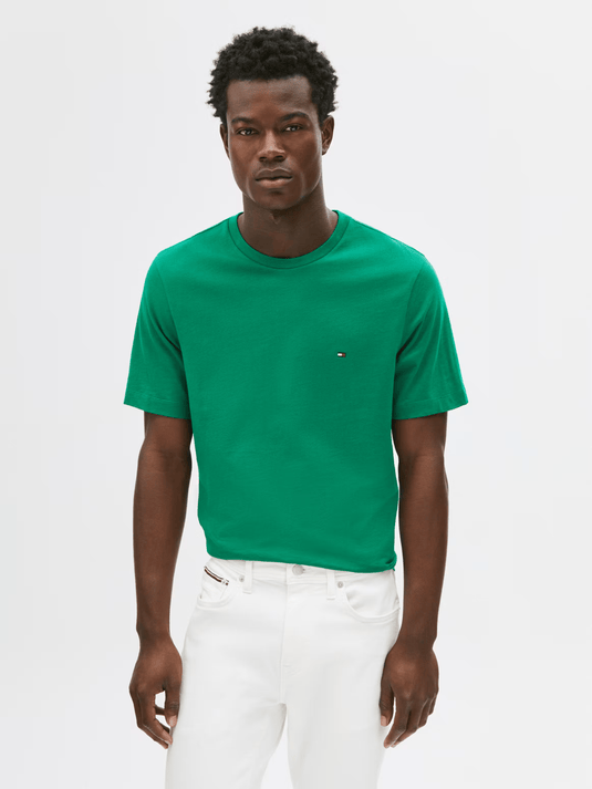 Tommy Hilfiger Mens Essential Solid Tee - Nouveau Green
