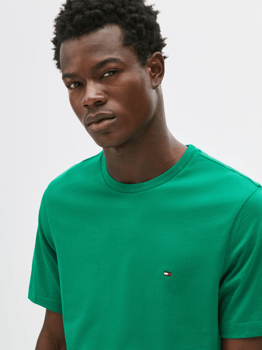 Tommy Hilfiger Mens Essential Solid Tee - Nouveau Green