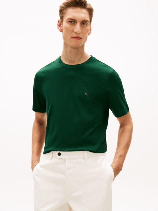 Tommy Hilfiger Mens Essential Solid Tee - Nocturnal Green