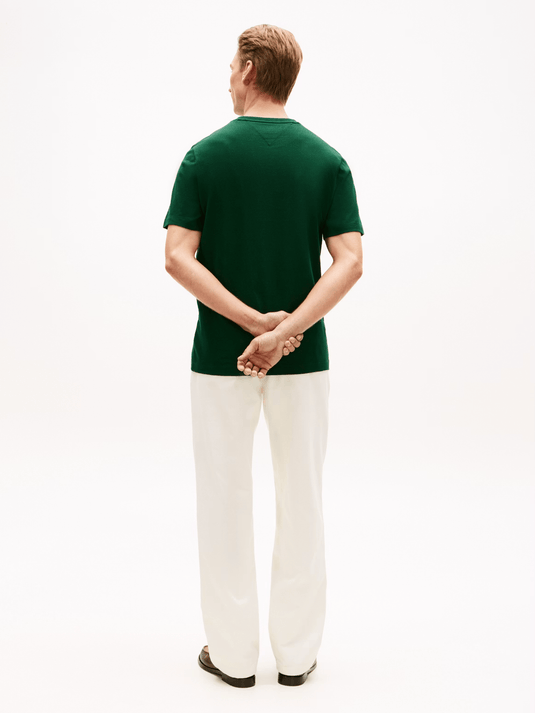 Tommy Hilfiger Mens Essential Solid Tee - Nocturnal Green