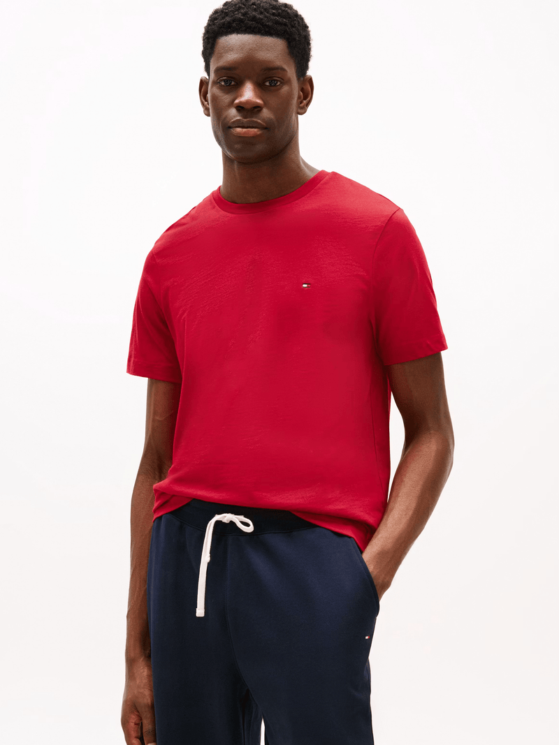 Load image into Gallery viewer, Tommy Hilfiger Mens Essential Solid Tee - Medium Red
