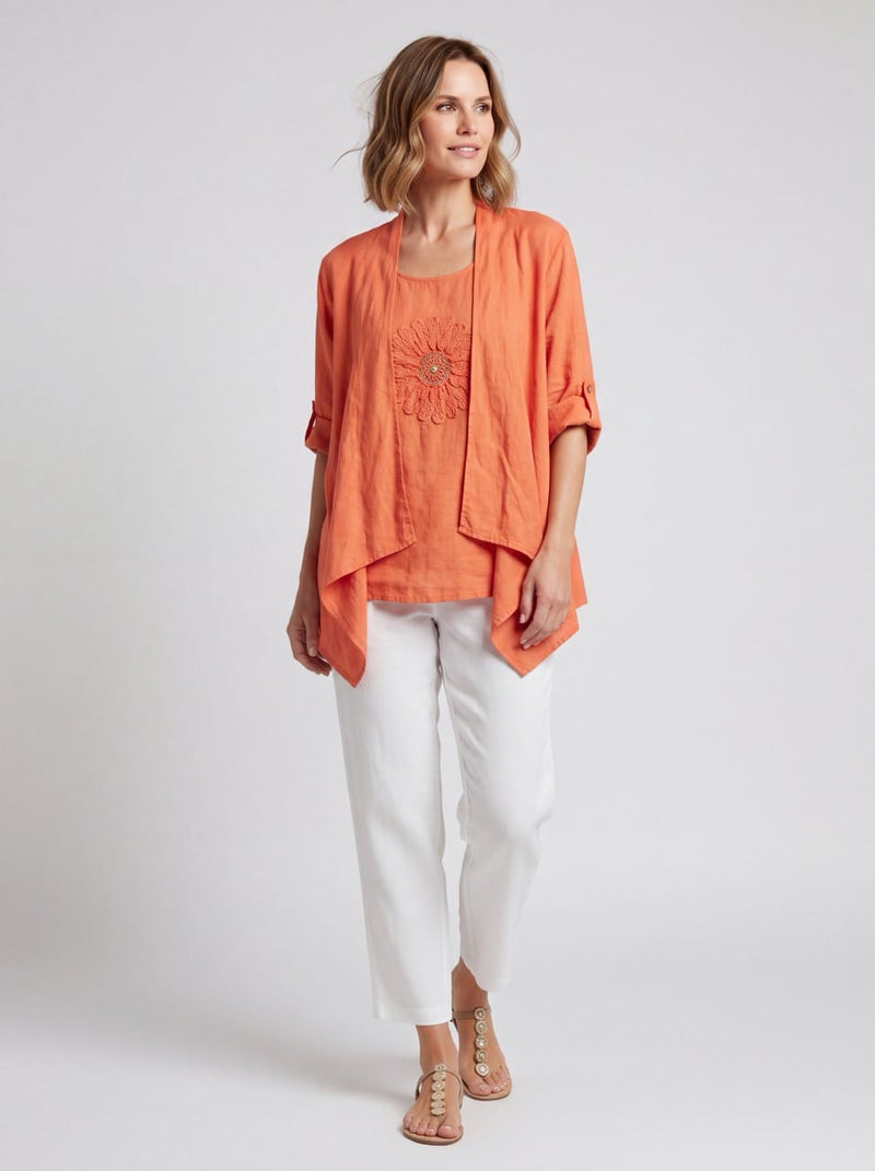 Load image into Gallery viewer, E.Talia Womens Cielo Bloom Cardi Jacket
