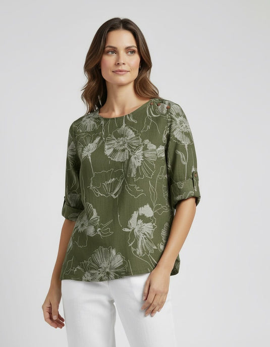 E.Talia Womens Ateilier Petal Top