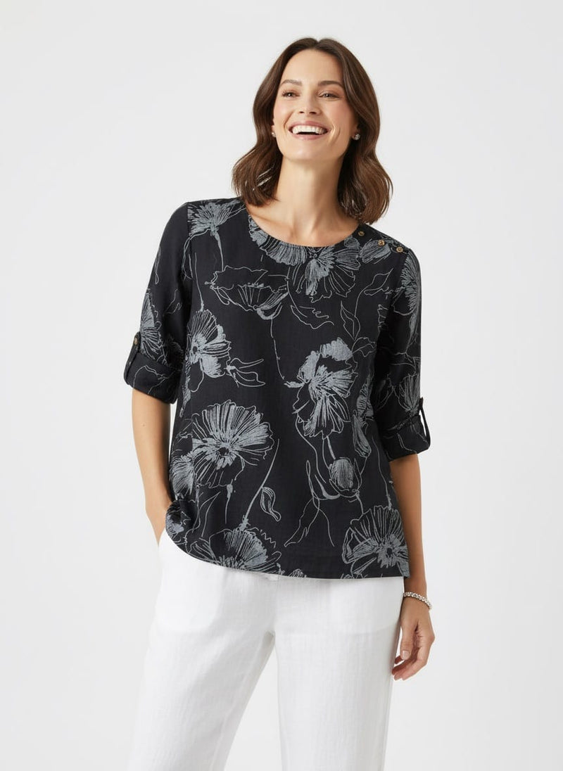 Load image into Gallery viewer, E.Talia Womens Ateilier Petal Top
